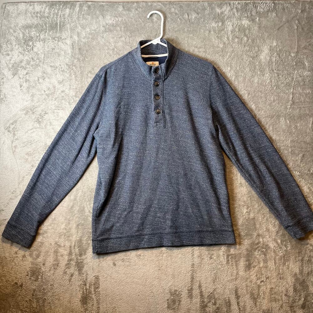 Marine Layer‎ Clayton Pullover in Light Blue Heather Size Large